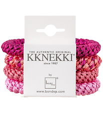 Kknekki Haargummis - 4er-Pack - Pink