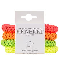 Kknekki Haargummis - 4er-Pack - Pink/Orange/Grün/Gelb
