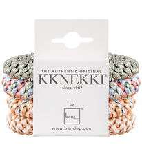 Kknekki Haargummis - 4er-Pack - Beige/Grün/Pink