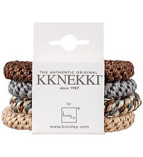 Kknekki Haargummis - 4er-Pack - Beige/Braun/Grau