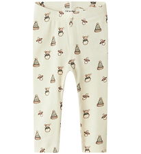 Lil' Atelier Leggings - Rib - NbnGavo - Turteltaube/Spielzeug