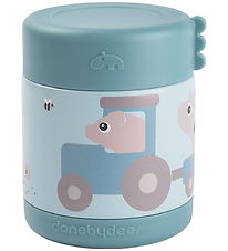 Done by Deer Thermos container - 300 mL - Tiny Farm - Blue
