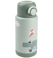 Done by Deer Thermo Bottle - 340 mL - Playground - Green