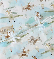 Nørgaard Madsens Bedding - Junior - Light Blue w. Helicopters