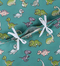 Nørgaard Madsens Bedding - Adult - Green w. Happy Dino's