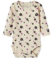 Name It Bodysuit l/s - NbfVandora - Summer Sand/Flowers