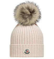 Moncler 비니 - 니트 - 울 - 라이트 그레이 포함 술 장식