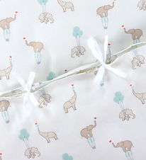 Nørgaard Madsens Bedding - Baby - Beige w. Elephants