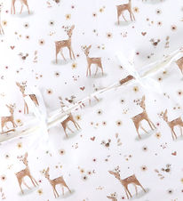 Nørgaard Madsens Bedding - Baby - Off White w. Bambi/Flowers