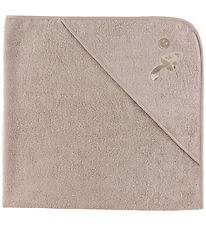 Nørgaard Madsens Hooded Towel - 100x100 cm - Sand w. Pade hat