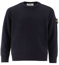 Stone Island Blouse - Knitted - Wool - Navy Blue