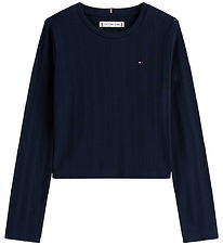 Blouse Tommy Hilfiger - Pointelle - Dark Nuit Marine