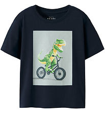 Name It T-Shirt - NmmVoto - Navy Blazer/Dino Fahrrad