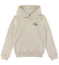 Calvin Klein Kapuzenpullover - Small Monogramm - Whitecap Grey