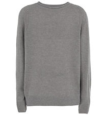 Emporio Armani Blouse - Knitted - Wool - Light Grey Melange