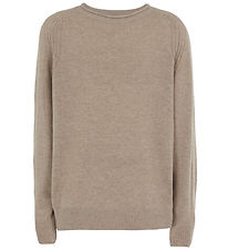 Emporio Armani Blouse - Knitted - Wool - Beige Medium Melange