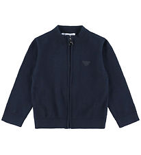 Emporio Armani Cardigan - Strick - Wolle - Blue Navy