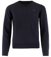 Emporio Armani Blouse - Knitted - Wool - Blue Navy