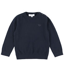 Emporio Armani Blouse - Cotton/Wool - Navy