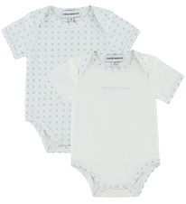 Emporio Armani Bodyt l/h - 2 kpl - Valkoinen/Vaaleansininen M. L
