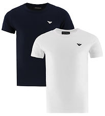 Emporio Armani T-shirt - 2-Pack - Navy/White