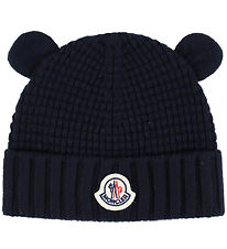 Moncler 비니 - 울 - 니트 포함 귀 - 네이비