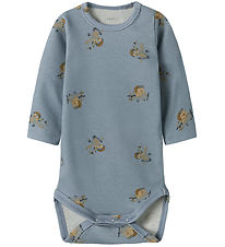 Name It Bodysuit l/s - NbmKinok - Dusty Blue