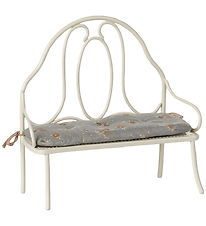 Maileg Miniature Vintage Bench - Rabbit/Hares - Off White