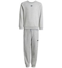 adidas Originals Sweat Set - Crew - Mgreyh/Black