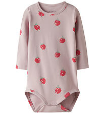 Name It Bodysuit l/s - NbfVandora - Burnished Lilac/Raspberry
