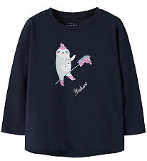 Name It Blouse - NmfVix - Navy Blazer/Yeehaw
