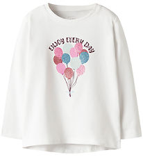 Name It Blouse - NmfVix - Bright White/Balloons