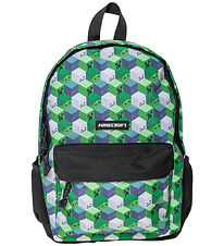 Sac à Dos Minecraft - 38x28x13 cm - Vert/Noir