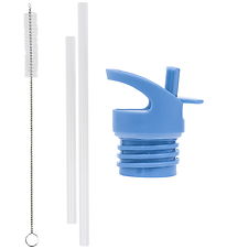 A Little Lovely Company Drinking bottle set - Lid/Straws/Brush
