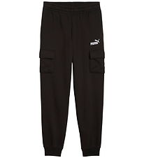 Puma Cargo Pants - ESS No. 1 Logo - Black