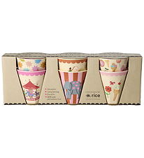 Rice Becher - Melamin - 6 st. - 160 ml - Pink Fun Fair