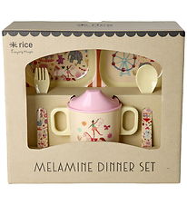 Rice Geschirr-Set - Melamin - 4 st. - Pink Fun Fair