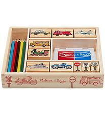 Melissa & Doug - Stempelsett - Kjøretøy