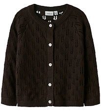 Name It Cardigan - Knitted - NmfFleslit - Seal Brown