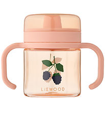 Liewood Cup w. Straws - 280 mL - Berry/Pale Tuscany