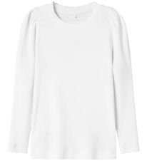 Name It Tröja - Rib - NmfFikab - Bright White