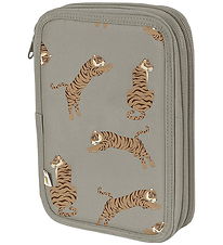 Konges Sløjd Pencil Case w. Contents - Clover - Tiger Oak