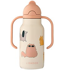 Liewood Water Bottle - 250 mL - Cats Duck Dogs/Sandy