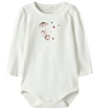 Name It Bodysuit l/s - NbfLotus - Cloud Dancer