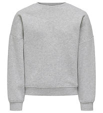 Kids Only Peysa - KogSweat - Núll - Light Grey Melange