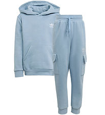 adidas Originals Hoodie - - FZ Cargo - Tacblu
