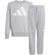 adidas Performance Sweat Set - J BL Jog - Mgreyh/White
