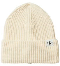 Calvin Klein Beanie - Knitted - Monogram - Gray/Grey