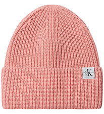 Calvin Klein Beanie - Knitted - monogram - Apricot purple