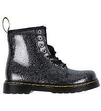 Dr. Martens Stígvél - 1460 J - Þoka Glitter - Black/Silfur/Neb